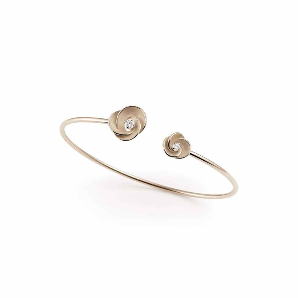 Annamaria Cammilli Armband Desert Rose Natural Beige Gold mit Diamanten GBR3235N