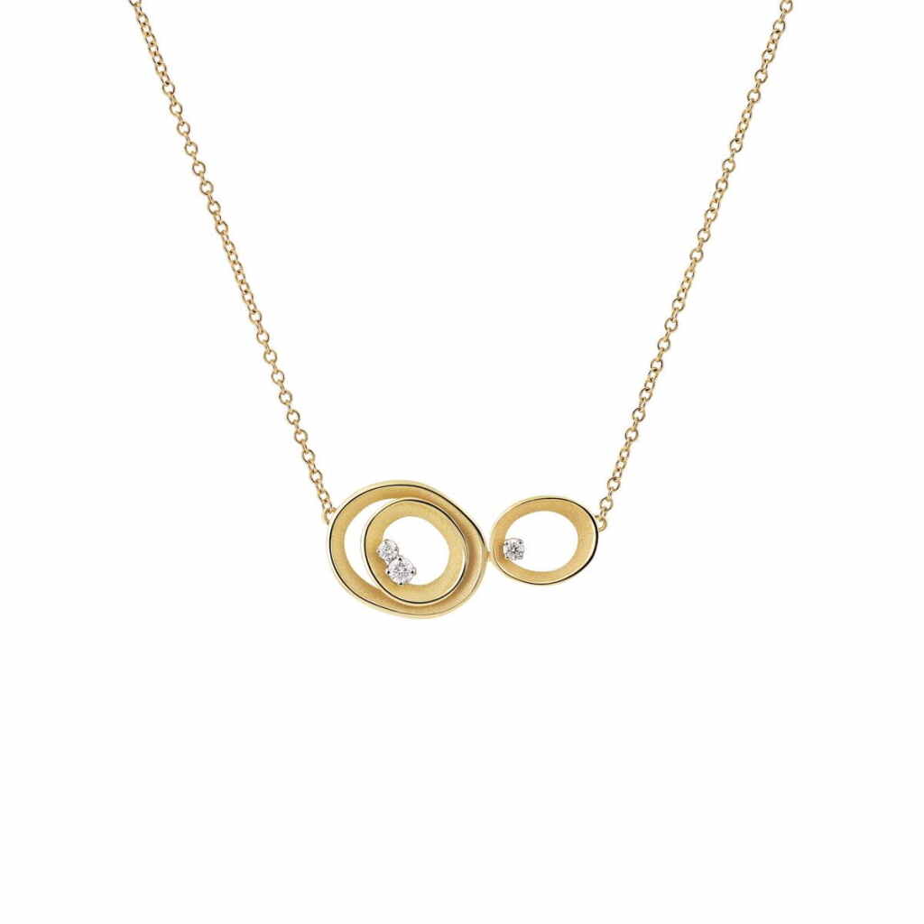 Annamaria Cammilli Collier Dune Solar Yellow Sunrise Gold mit Diamanten GCO3480U