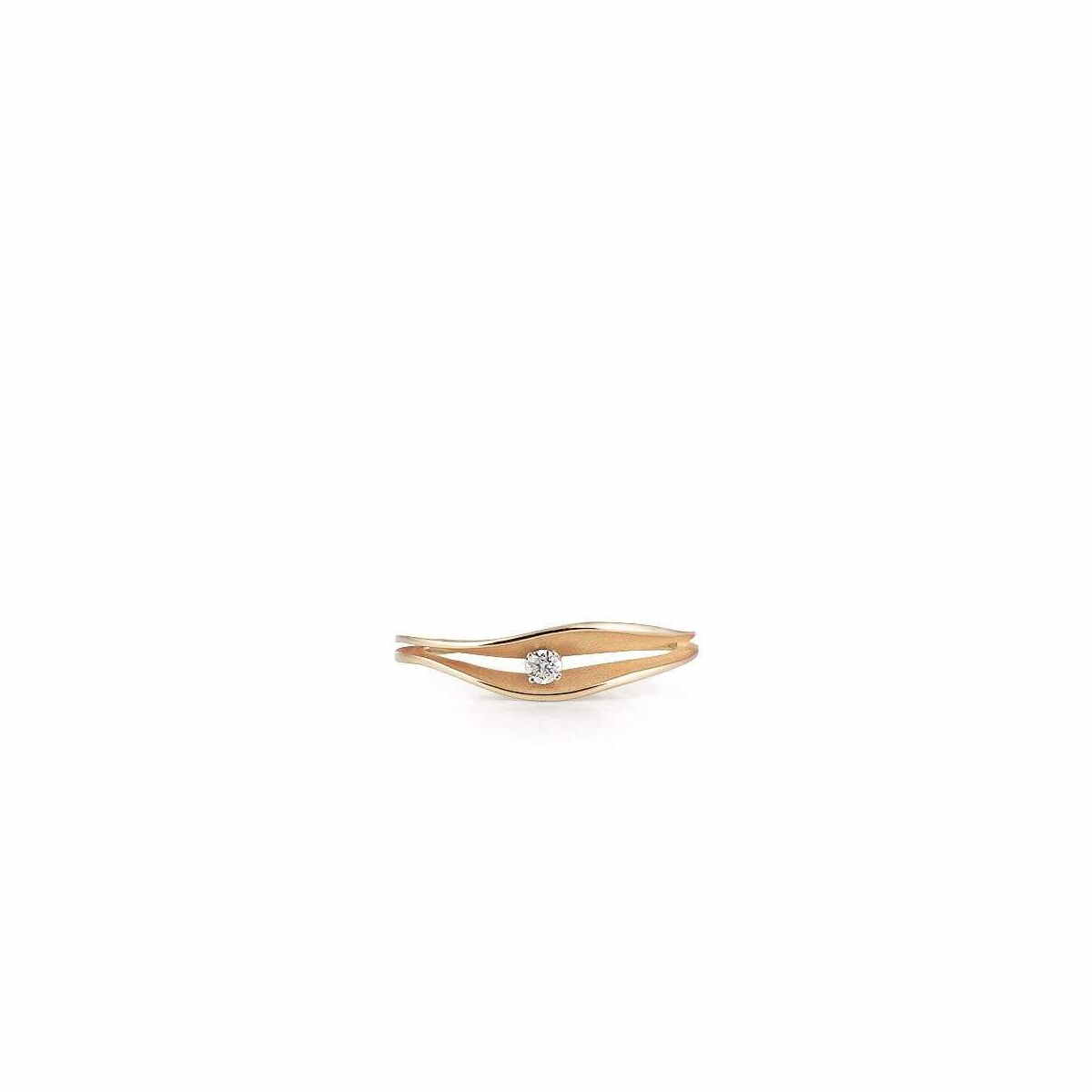 Annamaria Cammilli Ring Dune Orange Apricot Gold mit Diamant GAN2996J