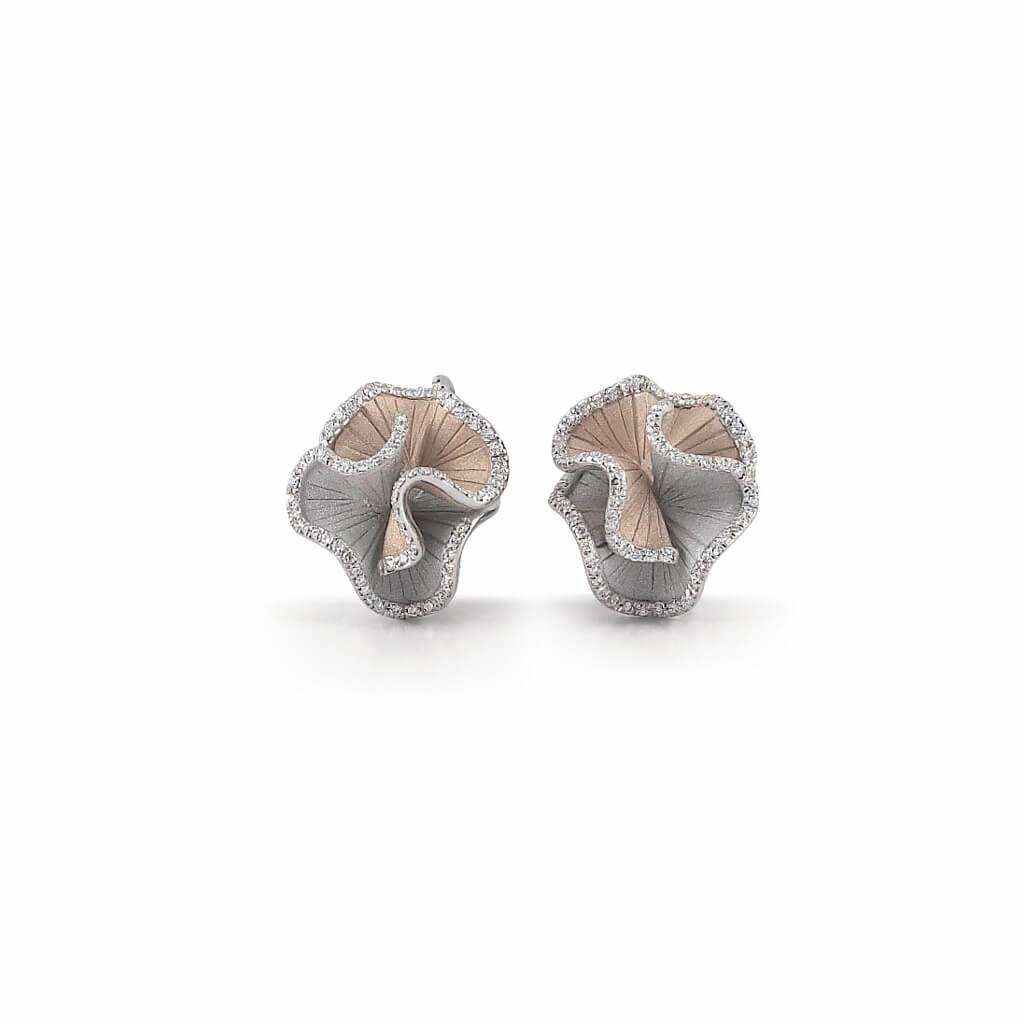 Annamaria Cammilli Damen Ohrstecker Sultana aus 750 Gold mit Diamanten 0,48ct GOR1898