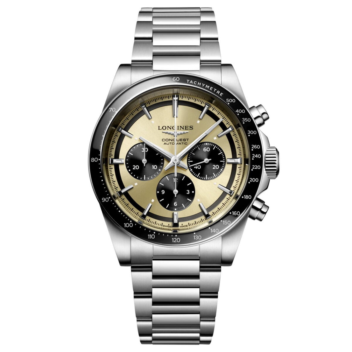 Longines Conquest Chronograph 2023 Schwarz Automatik Herrenuhr 42mm L3.835.4.52.6 Soldat