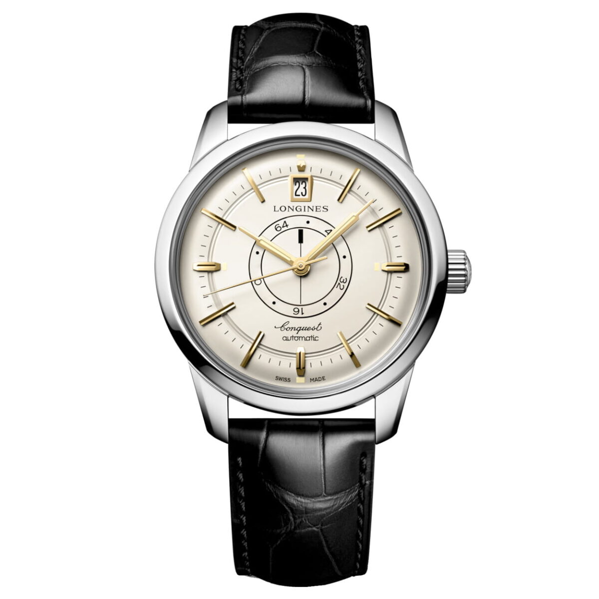 Longines Conquest Heritage Central Power Reserve Champagner Herren Uhr Automatik 38mm L1.648.4.78.2 Soldat