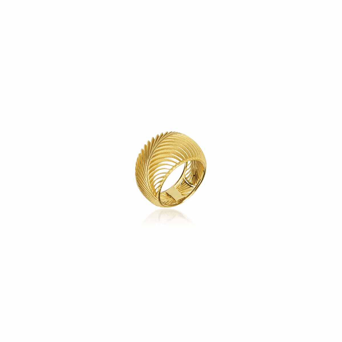 Luisa Rosas Ring Gold 18 Karat Essences Leaf LRES049