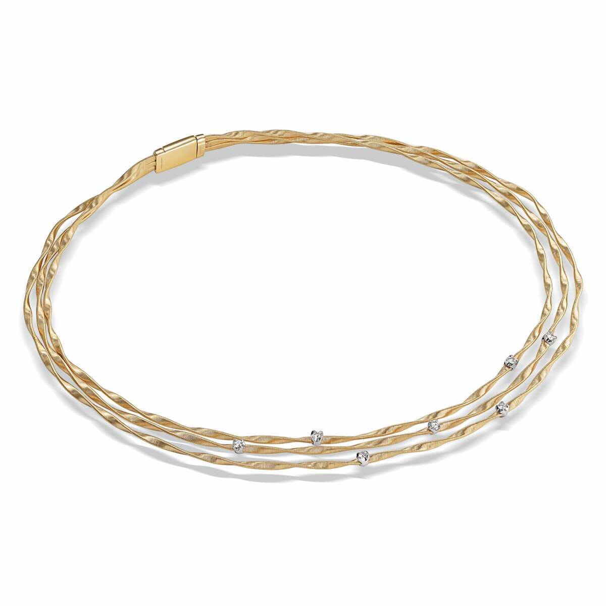 Marco Bicego Halskette Gold & Diamanten Marrakech CG338 B YW