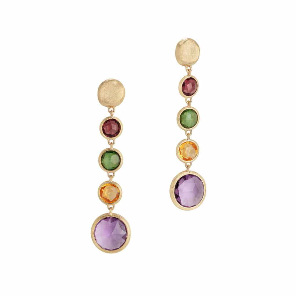 Marco Bicego Ohrringe Gold mit Edelsteinen Mix Jaipur Color OB901 MIX01 Y