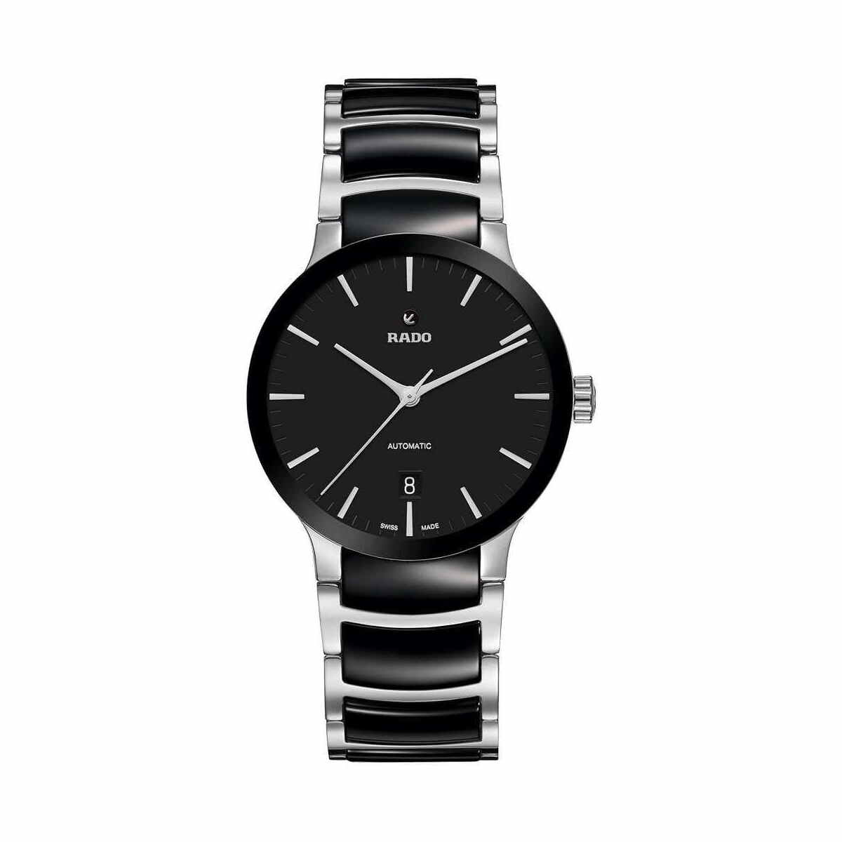 Rado Centrix L Automatik Herrenuhr Schwarz Silber R30941172
