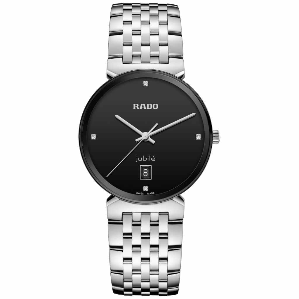Rado Florence Classic Diamonds Damenuhr Herrenuhr schwarz silber 38mm Quarz Jubile R48912713