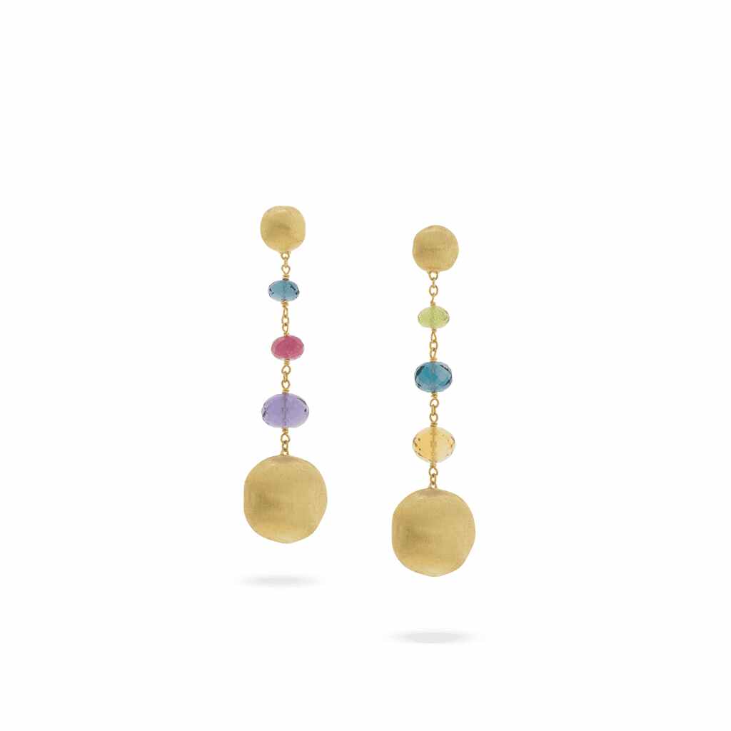 Marco Bicego Africa Ohrringe Gold mit Edelsteinen OB1625-MIX02-Y-02