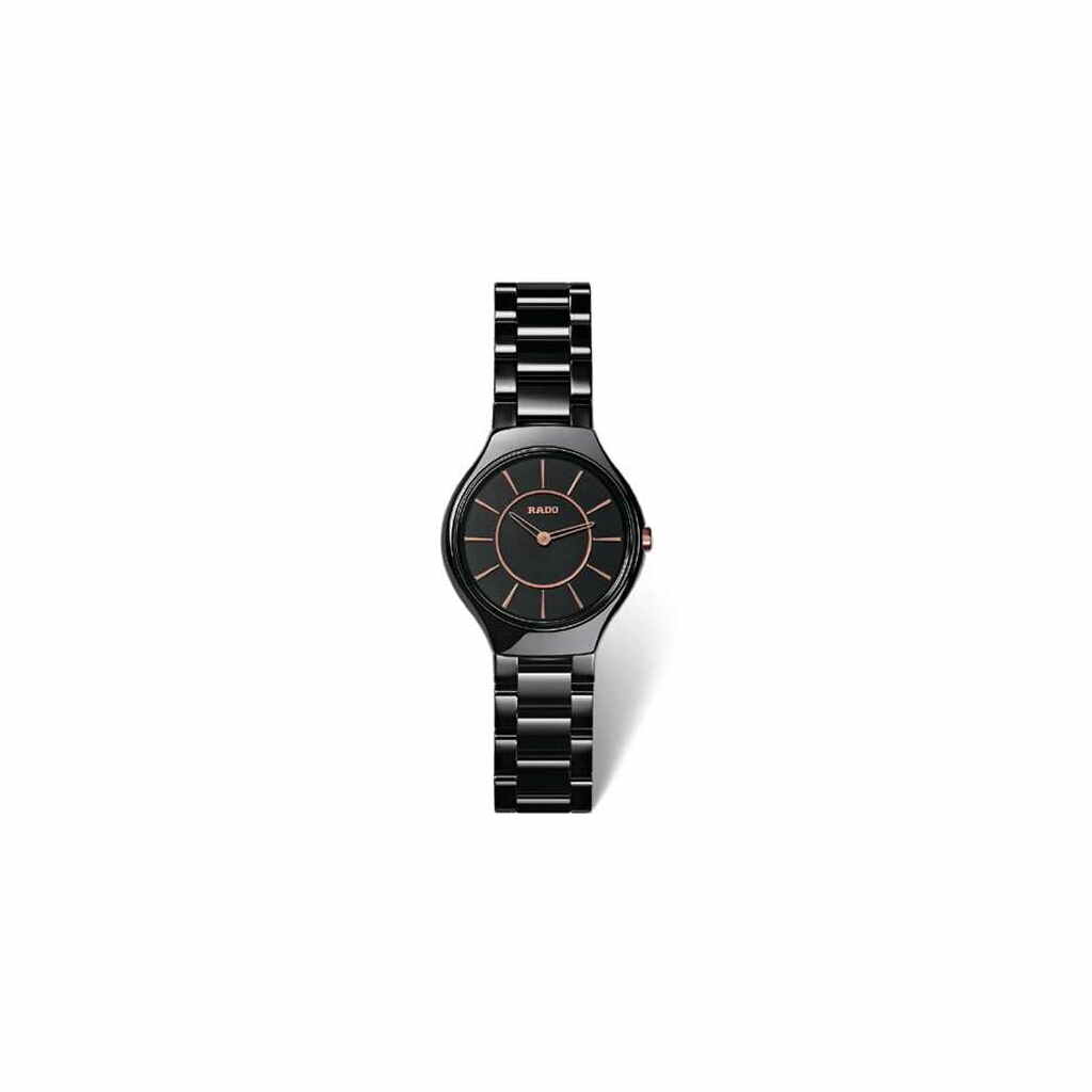 Rado True Thinline S Damenuhr Schwarz R27742152