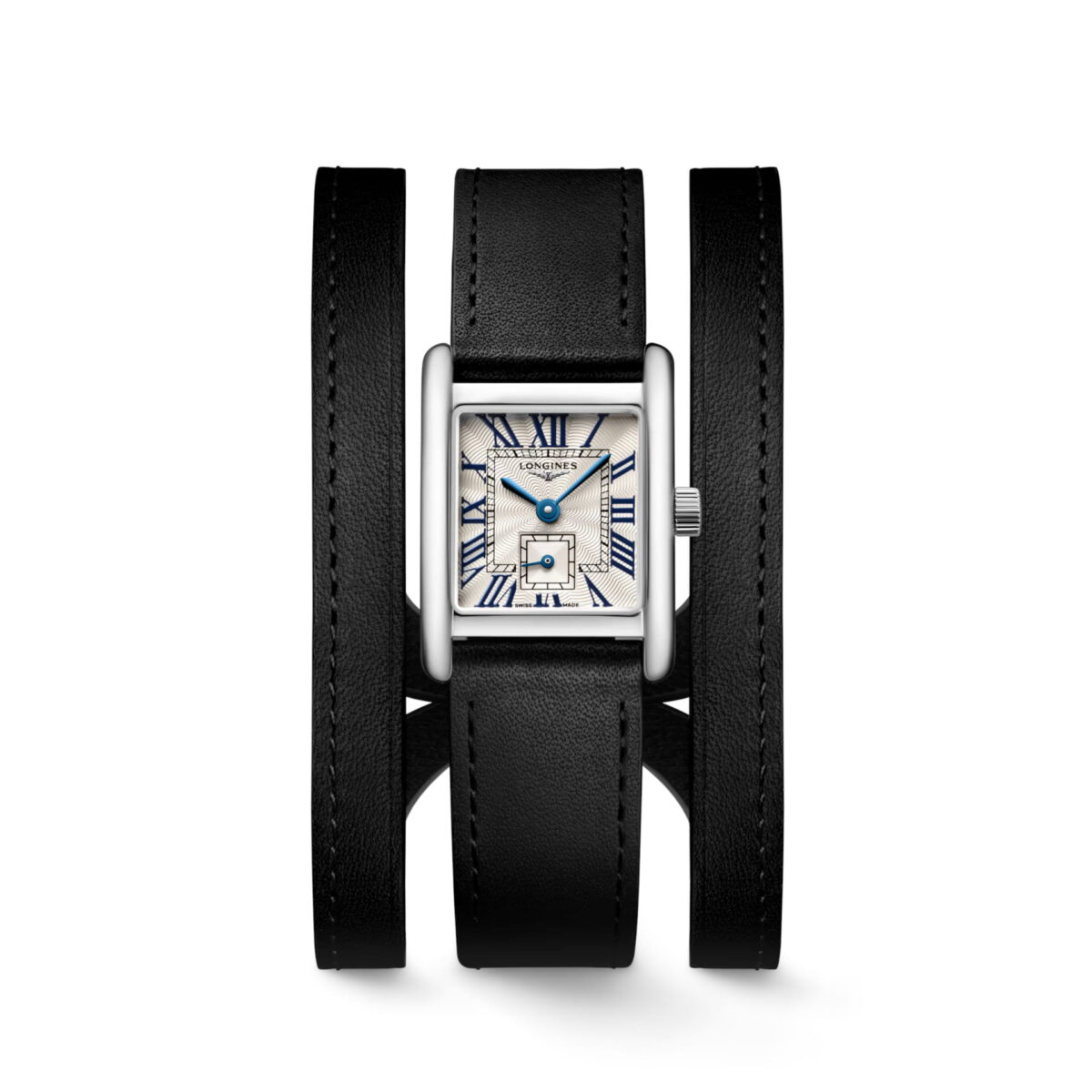 Longines Mini Dolcevita Damenuhr Leder Armband Schwarz 2024 L5.200.4.71.0 Soldat