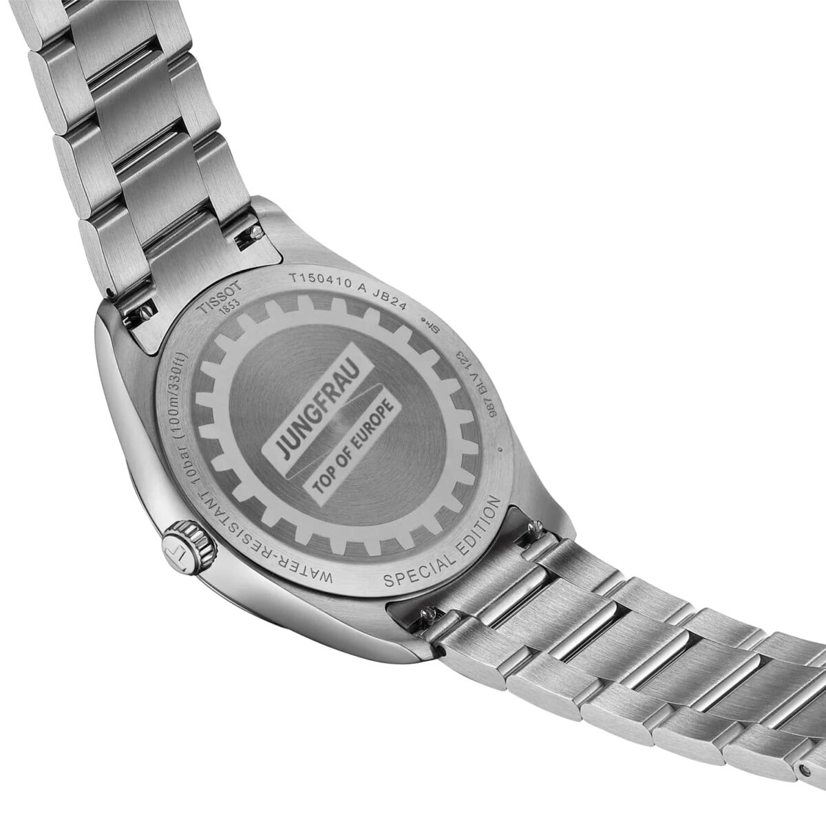 Tissot PR 100 Jungfraubahn silberne Herrenuhr Quarz Ø 40mm T1504101103100 -