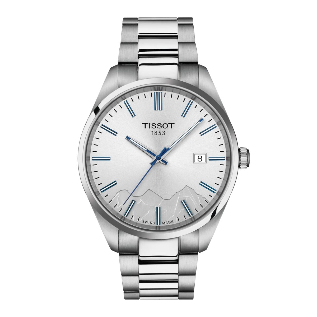 Tissot PR 100 Jungfraubahn silberne Herrenuhr Quarz Ø 40mm T1504101103100 -