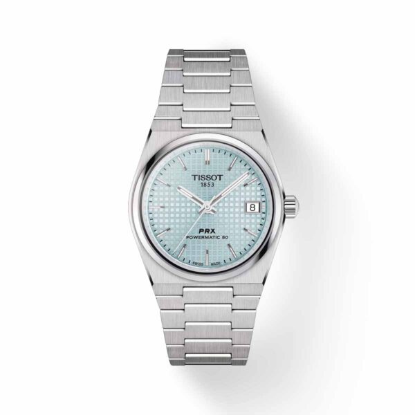 Tissot PRX Powermatic 80 35mm Automatik Damen Herren Uhr Hellblau T137.207.11.351.00